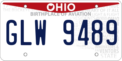 OH license plate GLW9489