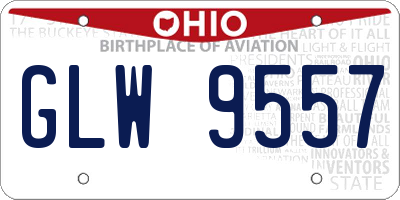 OH license plate GLW9557
