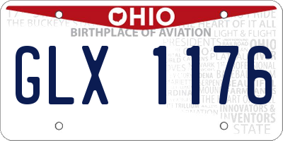 OH license plate GLX1176