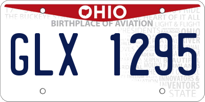 OH license plate GLX1295