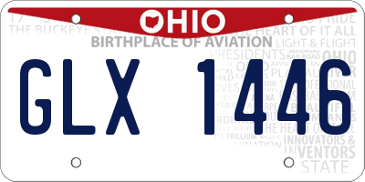 OH license plate GLX1446
