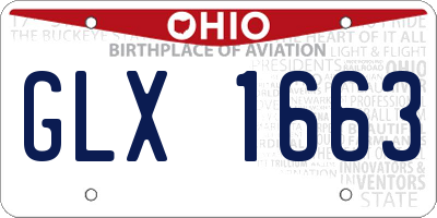 OH license plate GLX1663