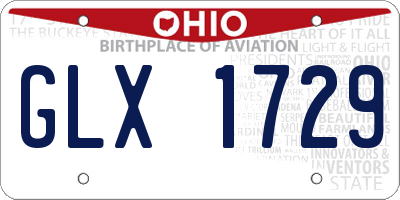 OH license plate GLX1729