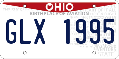 OH license plate GLX1995
