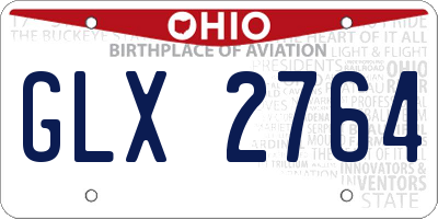OH license plate GLX2764