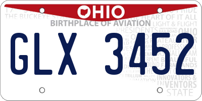 OH license plate GLX3452