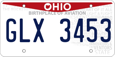 OH license plate GLX3453