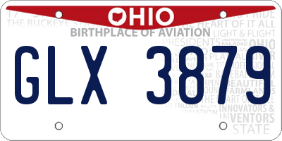 OH license plate GLX3879