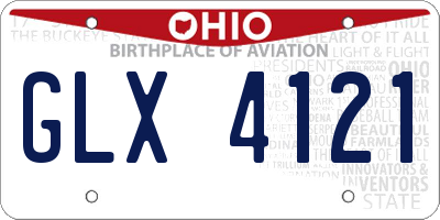 OH license plate GLX4121