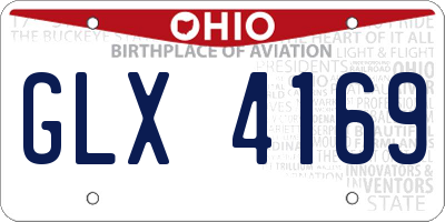 OH license plate GLX4169