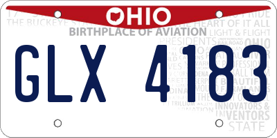 OH license plate GLX4183