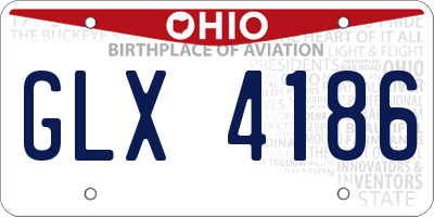 OH license plate GLX4186