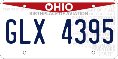OH license plate GLX4395