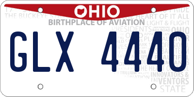 OH license plate GLX4440