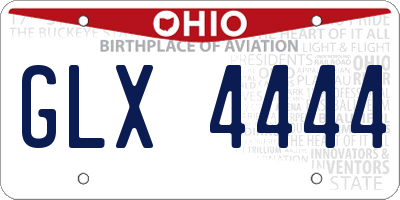 OH license plate GLX4444