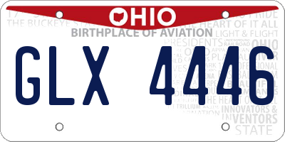 OH license plate GLX4446
