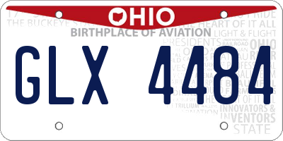 OH license plate GLX4484