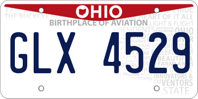 OH license plate GLX4529