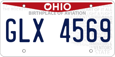OH license plate GLX4569