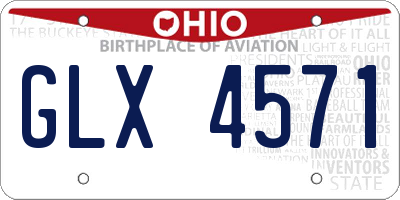 OH license plate GLX4571