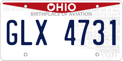 OH license plate GLX4731