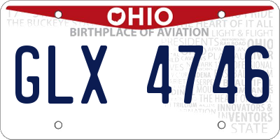 OH license plate GLX4746