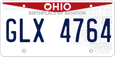OH license plate GLX4764