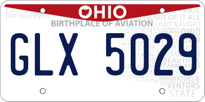 OH license plate GLX5029