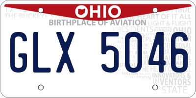 OH license plate GLX5046