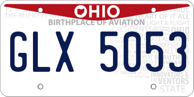 OH license plate GLX5053