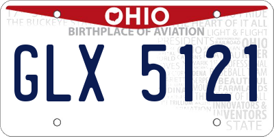 OH license plate GLX5121