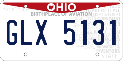 OH license plate GLX5131