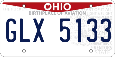 OH license plate GLX5133