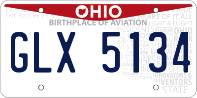 OH license plate GLX5134