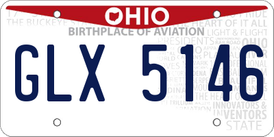 OH license plate GLX5146