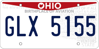 OH license plate GLX5155
