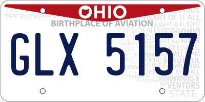 OH license plate GLX5157