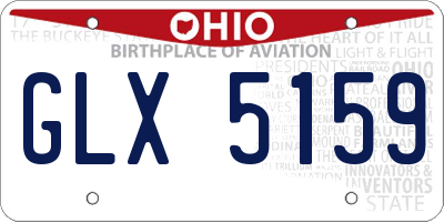 OH license plate GLX5159