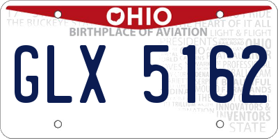 OH license plate GLX5162