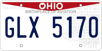 OH license plate GLX5170