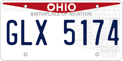 OH license plate GLX5174