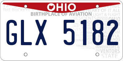 OH license plate GLX5182