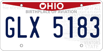 OH license plate GLX5183