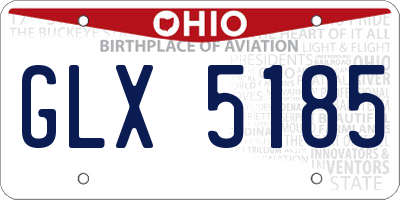 OH license plate GLX5185