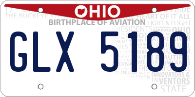 OH license plate GLX5189