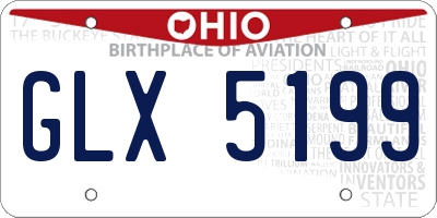 OH license plate GLX5199