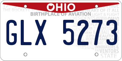OH license plate GLX5273