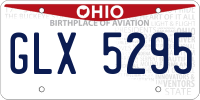 OH license plate GLX5295