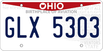 OH license plate GLX5303