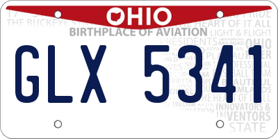 OH license plate GLX5341